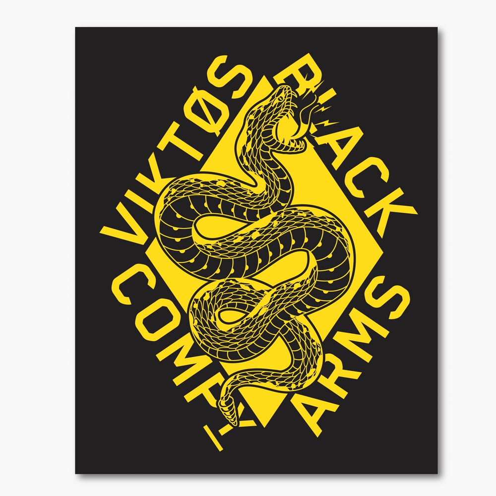 VIKTOS | Snake Sticker | Gul i gruppen KLISTERMRKEN hos Equipt AB (2002301)
