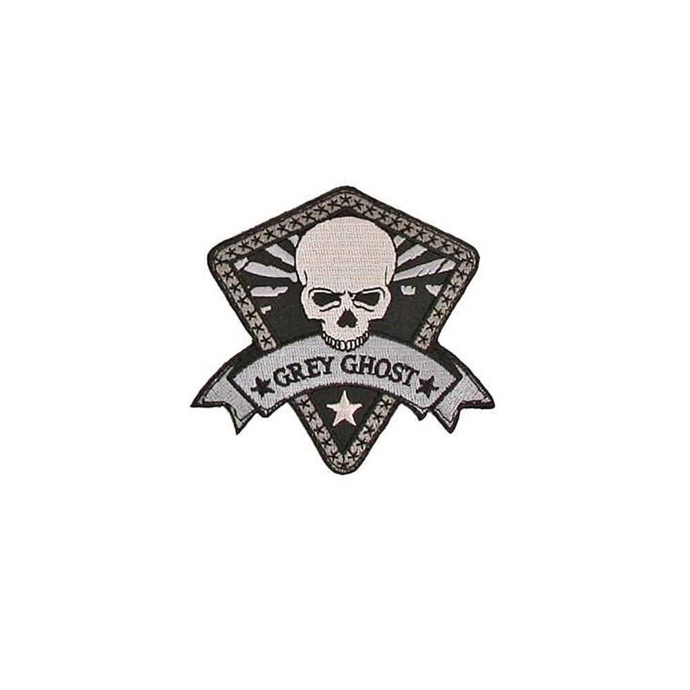 GREY GHOST | Logo Morale Patch | Black i gruppen PATCHAR hos Equipt AB (2106-BLK)