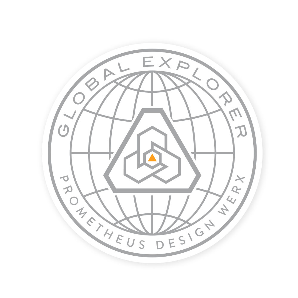 PDW | Global Explorer Sticker i gruppen KLISTERMRKEN hos Equipt AB (4034000)