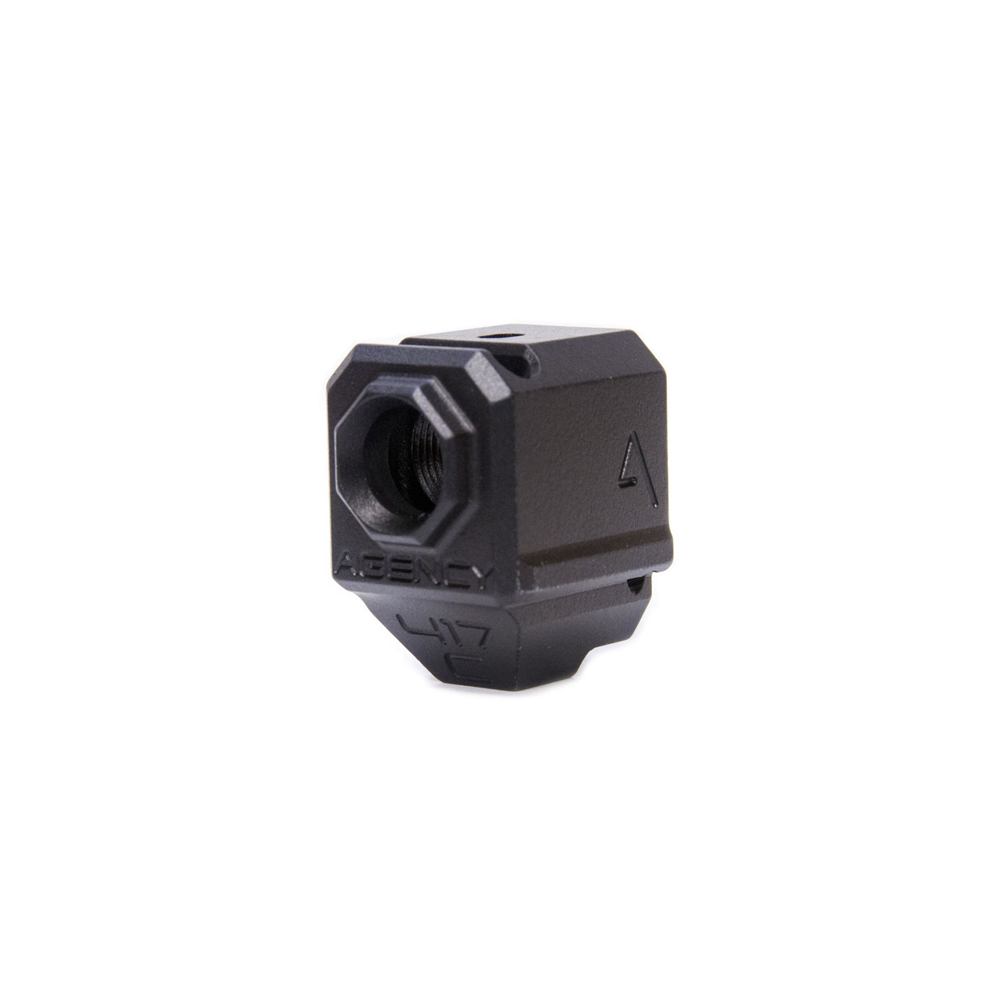 AGENCY ARMS | 417C COMPENSATOR GLOCK 43  | BLACK i gruppen VAPENDELAR hos Equipt AB (417S-G43-BLK)