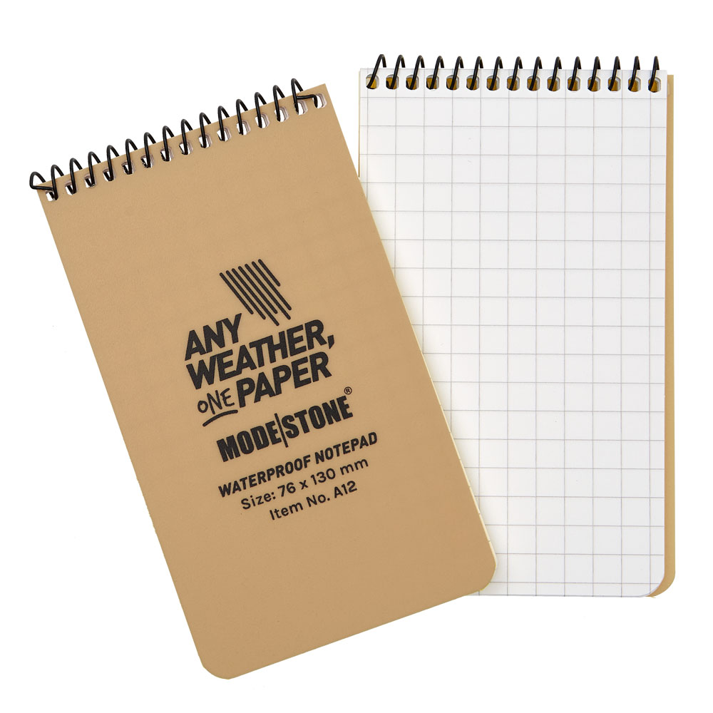 MODESTONE | 76x130 mm Notepad | 50 blad/100 sidor | Tan i gruppen ANTECKNINGSBLOCK  hos Equipt AB (A12)