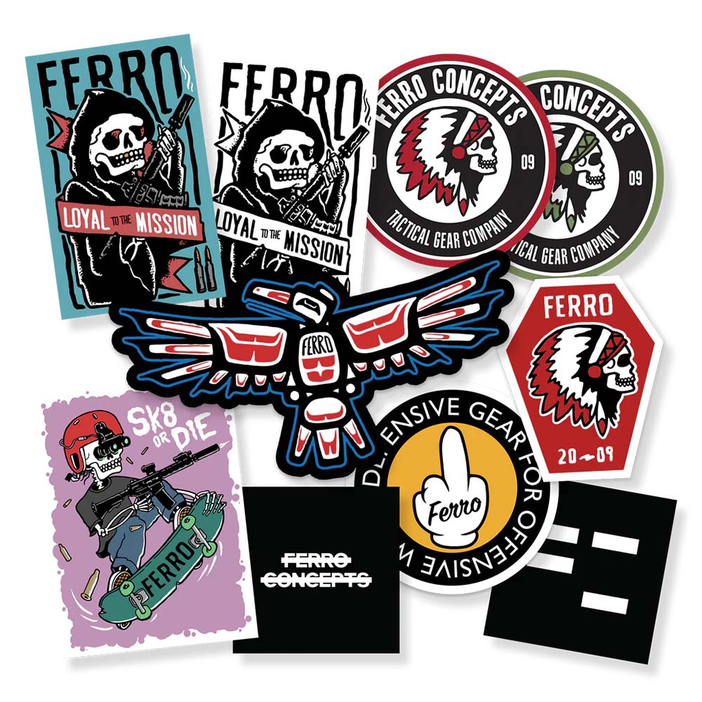 FERRO CONCEPTS | STICKER PACK i gruppen KLISTERMRKEN hos Equipt AB (FC-ST-STPAK1-NS-NC)