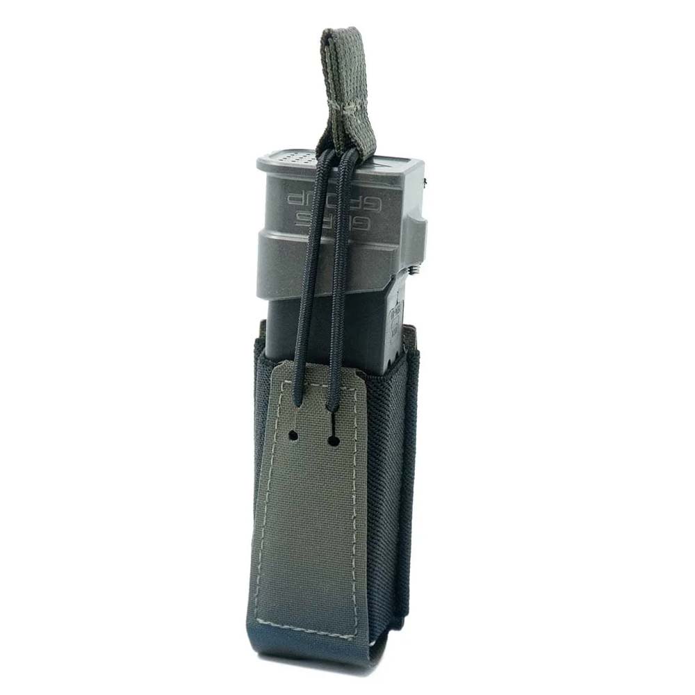 GBRS | SINGLE PISTOL MAGAZINE POUCH | BUNGEE RETENTION | RANGER GREEN i gruppen MAGASINHLLARE hos Equipt AB (GEAR-SPNP-BR-RG)