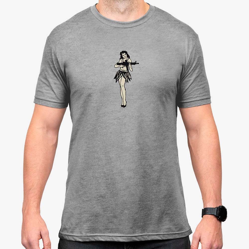 MAGPUL | Hula Girl CVC T-Shirt | ATHLETIC HEATHER  i gruppen MAGPUL KAMPANJ hos Equipt AB (MAG1117-030)