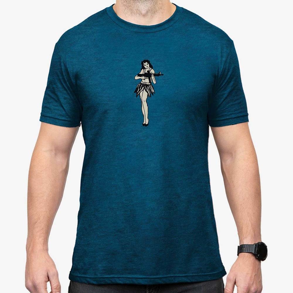 MAGPUL | HULA GIRL CVC T-SHIRT | BLUE STONE HEATHER  i gruppen MAGPUL KAMPANJ hos Equipt AB (MAG1117-425)