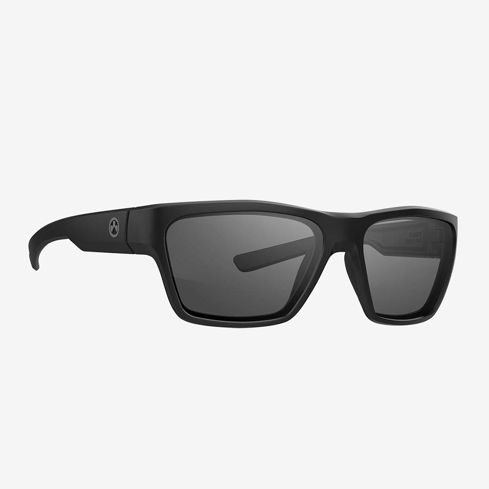 MAGPUL |  Pivot Eyewear | MATTE BLACK | GRAY LENS WITH NO MIRROR i gruppen SKYDDSGLASGON hos Equipt AB (MAG1128-0-001-1100)