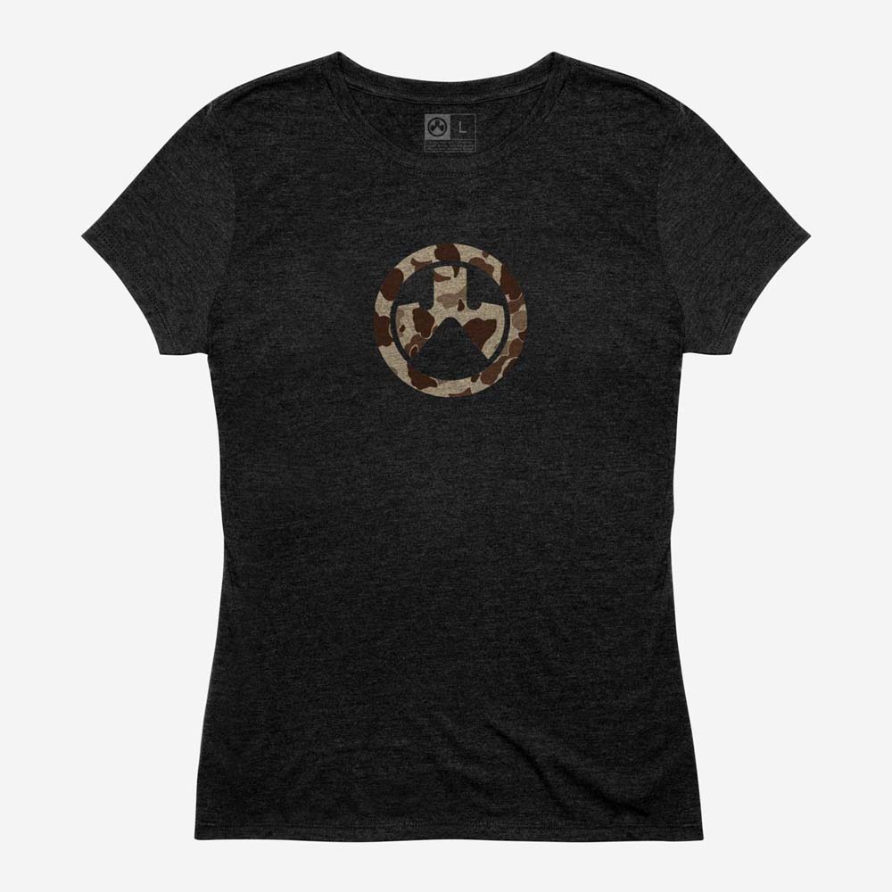 MAGPUL | Women's Raider Camo Icon CVC T-Shirt | BLACK i gruppen MAGPUL KAMPANJ hos Equipt AB (MAG1139-001)