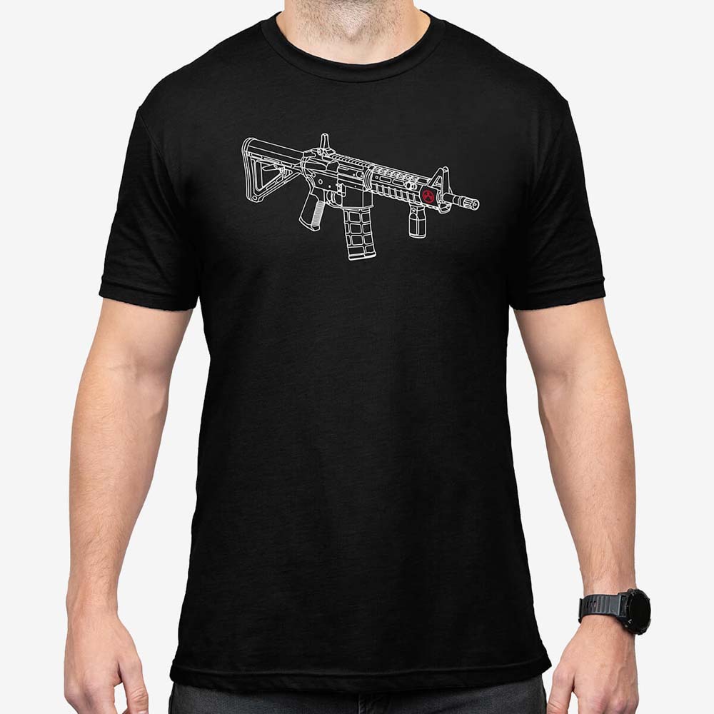 MAGPUL | Blueprint Blend T-Shirt | BLACK i gruppen MAGPUL KAMPANJ hos Equipt AB (MAG1219-001)