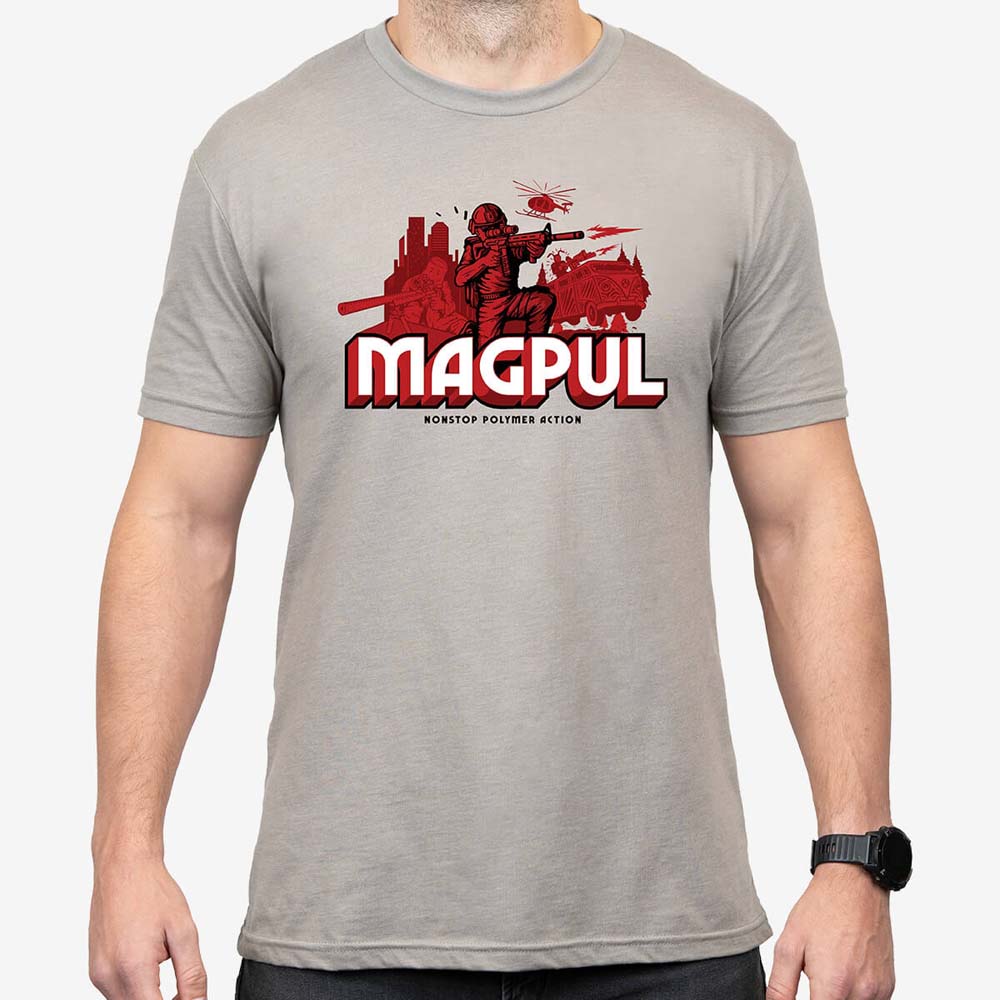 MAGPUL | Nonstop Polymer Action Cotton T-Shirt | SILVER  i gruppen MAGPUL KAMPANJ hos Equipt AB (MAG1221-040)