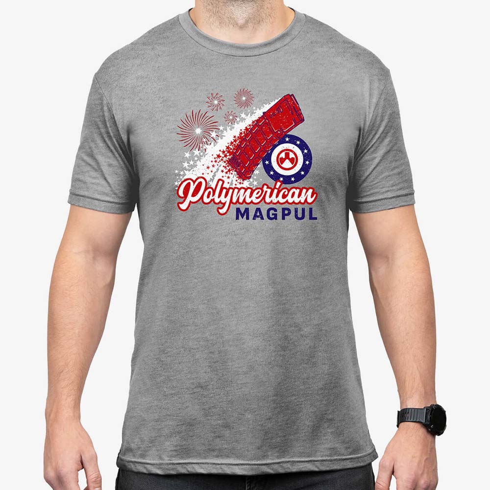 MAGPUL | Polymerican Blend T-Shirt | ATHLETIC HEATHER  i gruppen MAGPUL KAMPANJ hos Equipt AB (MAG1229-030)