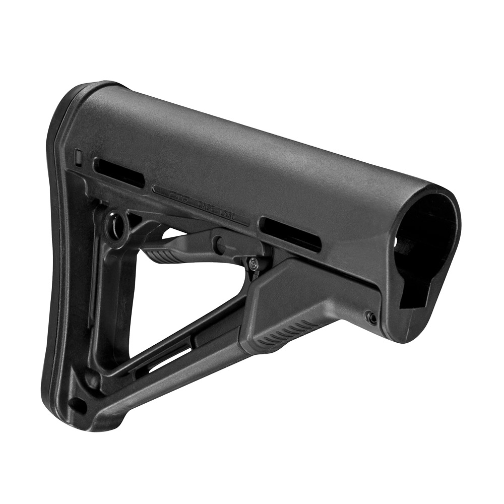 MAGPUL | CTR Carbine Stock | Mil Spec | Svart i gruppen KOLV/STOCK hos Equipt AB (MAG310-BLK)