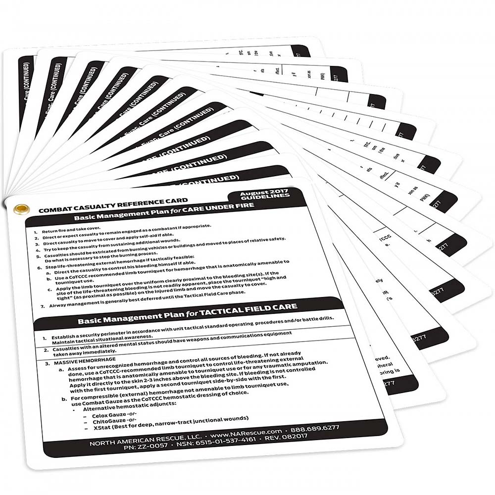 NAR | Combat Casualty Reference Card i gruppen SJUKVRD hos Equipt AB (ZZ-0057)