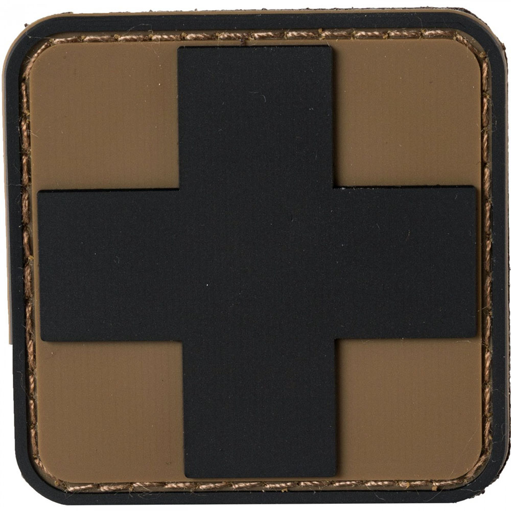 NAR | PVC MEDIC CROSS PATCHES | Svart/Coyote i gruppen PATCHAR hos Equipt AB (ZZ-0797)