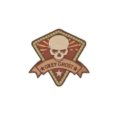 GREY GHOST | Logo Morale Patch | Coyote