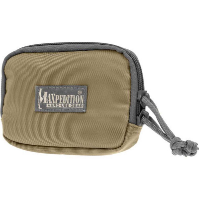 MAXPEDITION | HOOK & LOOP 3" X 5" ZIPPER POCKET | KHAKI-FOLIAGE