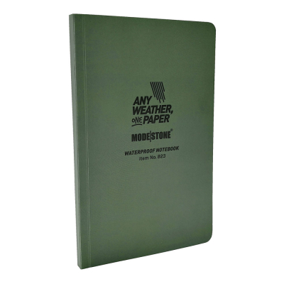 MODESTONE | 118x183 mm Flexible Field Book | 64 blad/128 sidor | Grön