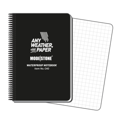 MODESTONE | 210x297 mm Notebook | 50 blad/100 sidor | Svart 