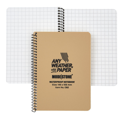 MODESTONE | 145x105 mm Notebook | 50 blad/100 sidor | Tan