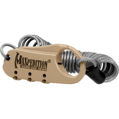 MAXPEDITION | Steel Cable Lock | Khaki