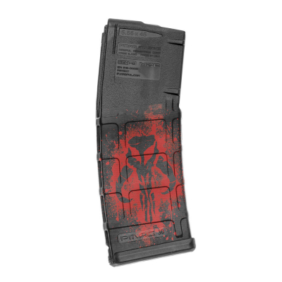 GUNSKINS | AR-15 Mag Skins 3-pack | GS Mercenary Skull