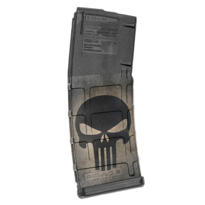 GUNSKINS | AR-15 Mag Skins 3-pack | GS Skull Black