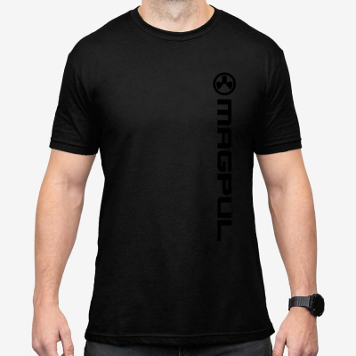 MAGPUL | Vert Logo Cotton T-Shirt | BLACK - NAVY