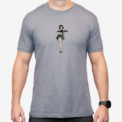 MAGPUL | HULA GIRL CVC T-SHIRT | GREY HEATHER