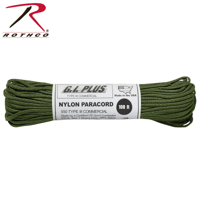 Rothco Nylon Paracord Type III 550 LB 100FT | OD