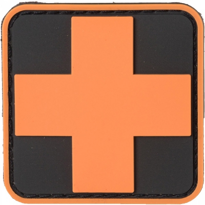NAR | PVC MEDIC CROSS PATCHES | Orange/Svart