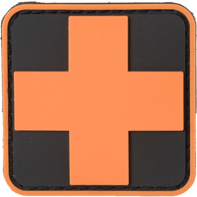 NAR | PVC MEDIC CROSS PATCHES | Orange/Svart