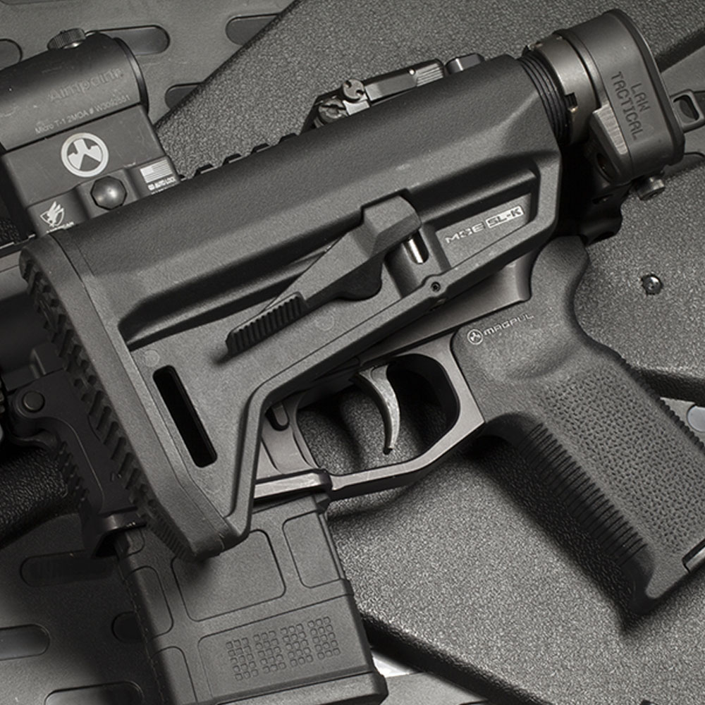 MAGPUL | MOE SL-K Carbine Stock | Mil-Spec | Svart | KOLV/STOCK