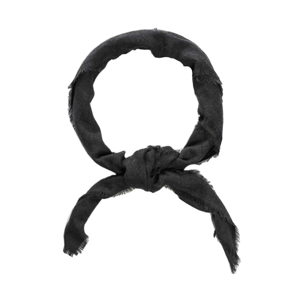 PDW | A.G. Cashmere Shemagh | Heather Black