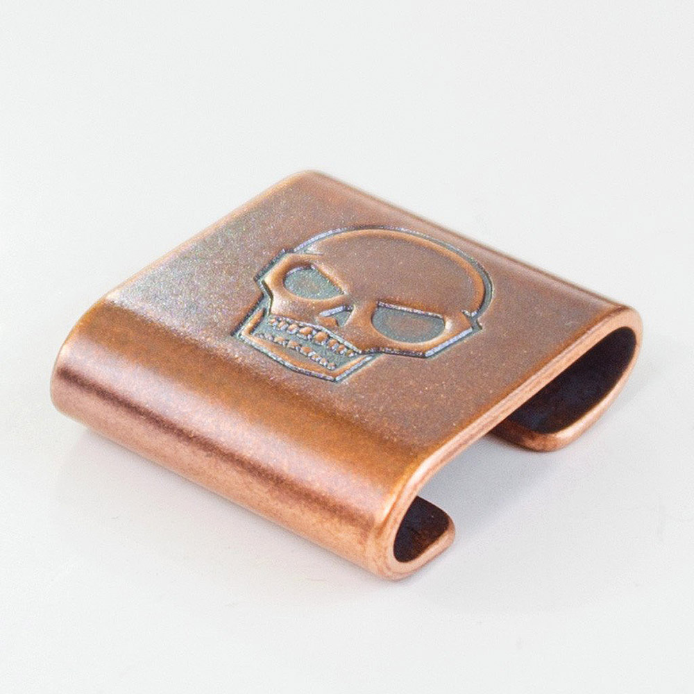 Steel Flame | Copper MOLLE Clip | Memento Mori