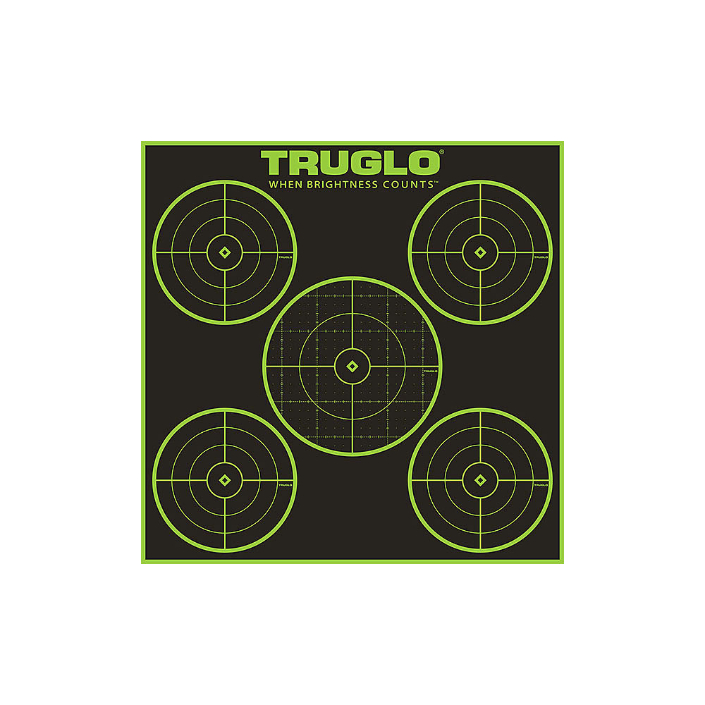 TRUGLO | TRU SEE SPLATTER TARGET 5-BULLSEYE | 6 pack