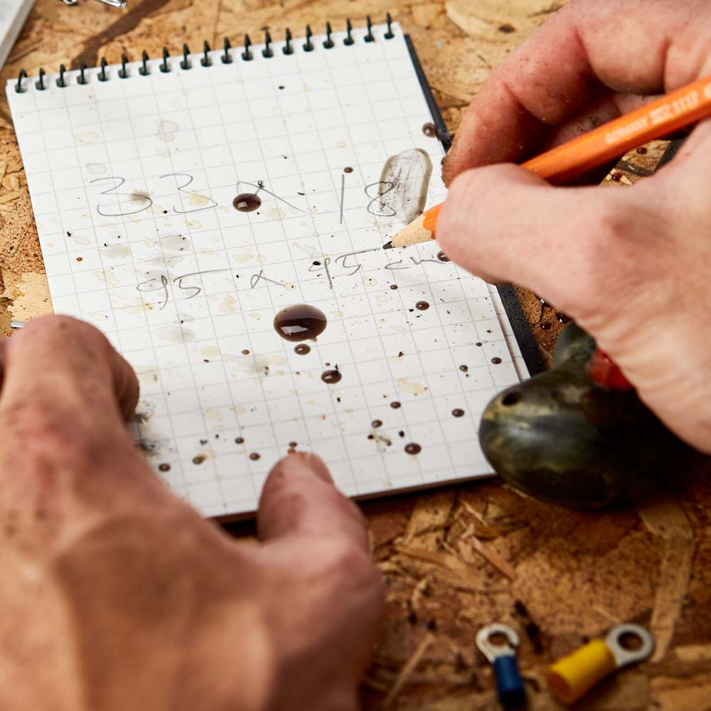 MODESTONE | 76x130 mm Notepad | 50 blad/100 sidor | Gr�n