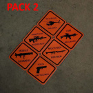 BLACK TRIDENT | DANGER ZONE STICKERS BLACK TRIDENT | DANGER ZONE STICKERS