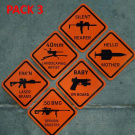 BLACK TRIDENT | DANGER ZONE STICKERS BLACK TRIDENT | DANGER ZONE STICKERS