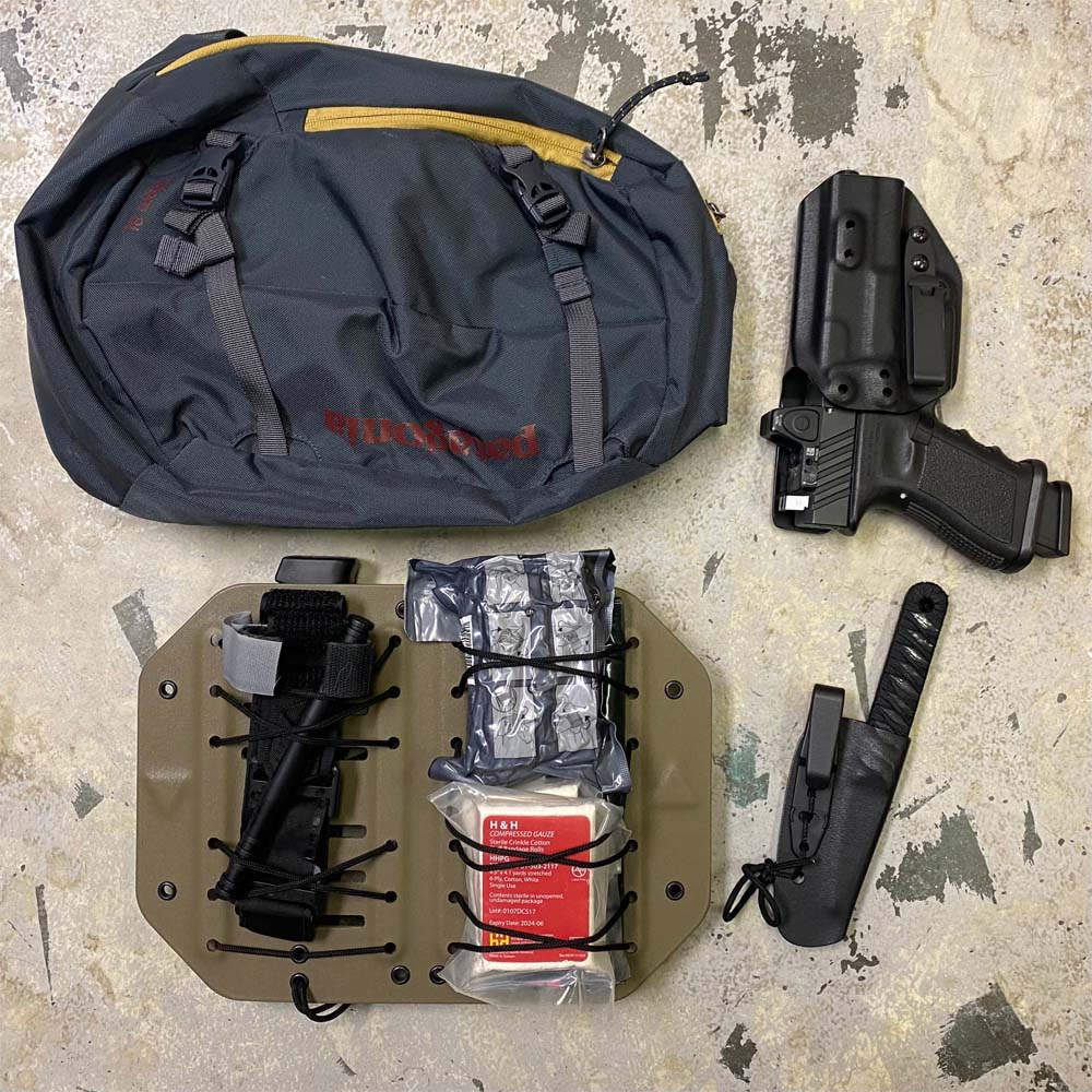 BLACK TRIANGLE | Rigid Bag Panel-Sling | Velcro