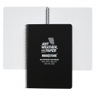 MODESTONE | 148x210 mm Notebook | 50 blad/100 sidor | Svart MODESTONE | 148x210 mm Notebook | 50 blad/100 sidor | Svart