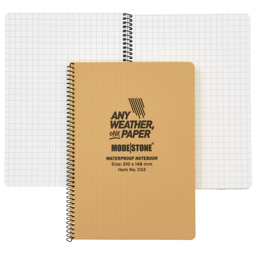 MODESTONE | 148x210 mm Notebook | 50 blad/100 sidor | Tan