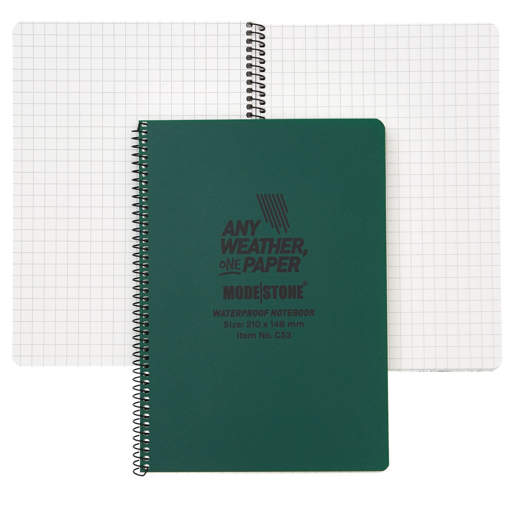 MODESTONE | 148x210 mm Notebook | 50 blad/100 sidor | Gr�n