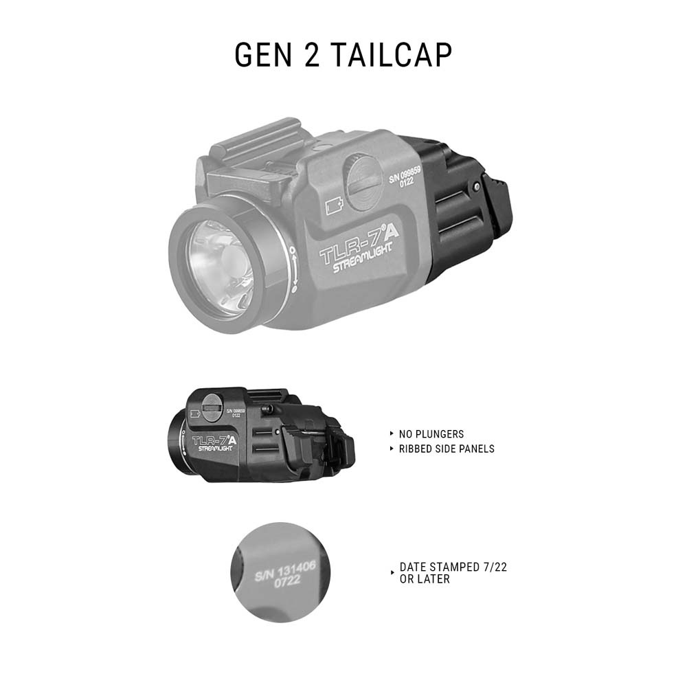 EMISSARY DEVELOPMENT | Paddle Shifter Kit for Streamlight TLR-7A | 2nd Gen Tailcap