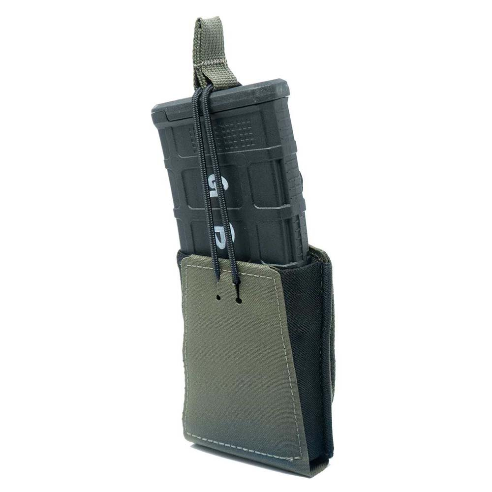 GBRS | SINGLE RIFLE MAGAZINE POUCH | BUNGEE RETENTION | RANGER GREEN