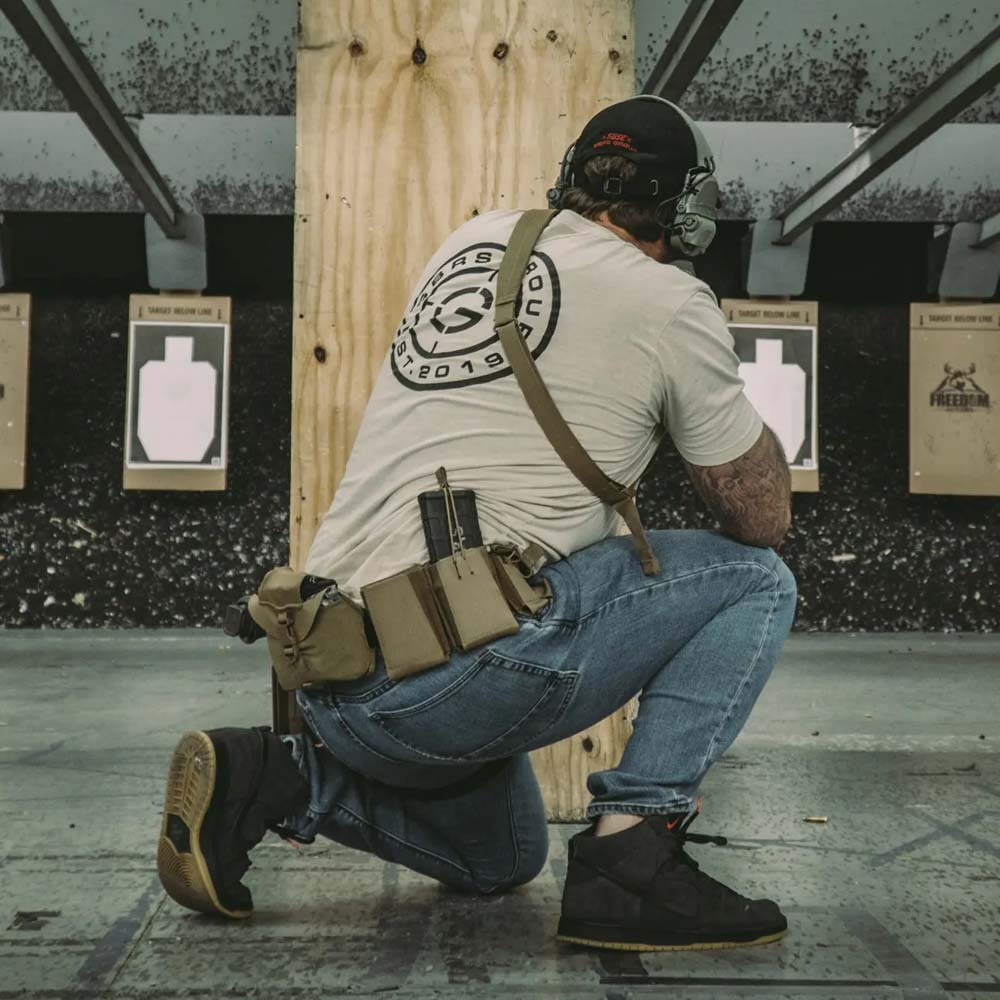 GBRS | SINGLE RIFLE MAGAZINE POUCH | BUNGEE RETENTION | RANGER GREEN