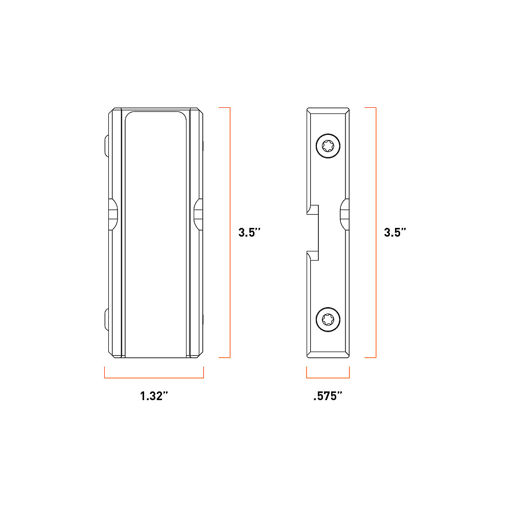 CLOUD DEFENSIVE | LCS Streamlight Picatinny | Black