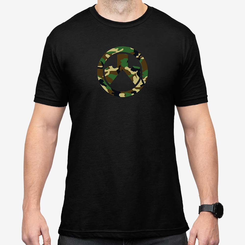 MAGPUL | WOODLAND CAMO ICON BLEND T-SHIRT | BLACK 