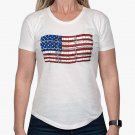 MAGPUL | Women's PMAG-Flag Blend T-Shirt | WHITE MAGPUL | Women's PMAG-Flag Blend T-Shirt | WHITE