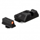 ZEV Technologies | ZEV Glock Combat Night Sight Set, .215 Tri Front w Orange Ring, Standard Rear ZEV Technologies | ZEV Glock Combat Night Sight Set, .215 Tri Front w Orange Ring, Standard Rear