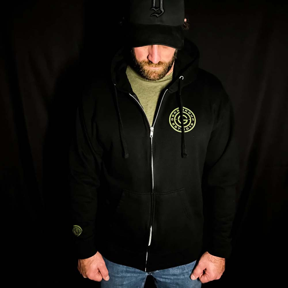 GBRS | INSTRUCTOR ZIP UP HOODIE | BLACK